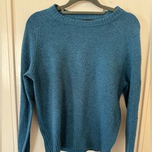 Teal wool j crew sweater